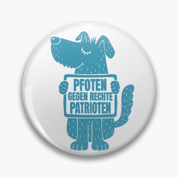 Item preview, Paws against right-wing patriots turquoise designed and sold by DerKunstraum.