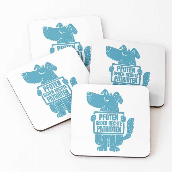 Item preview, Paws against right-wing patriots turquoise designed and sold by DerKunstraum.