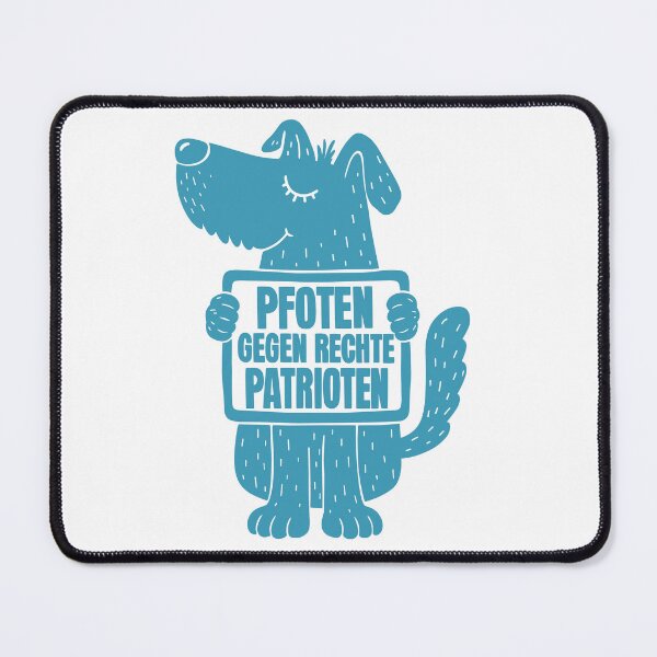 Item preview, Paws against right-wing patriots turquoise designed and sold by DerKunstraum.