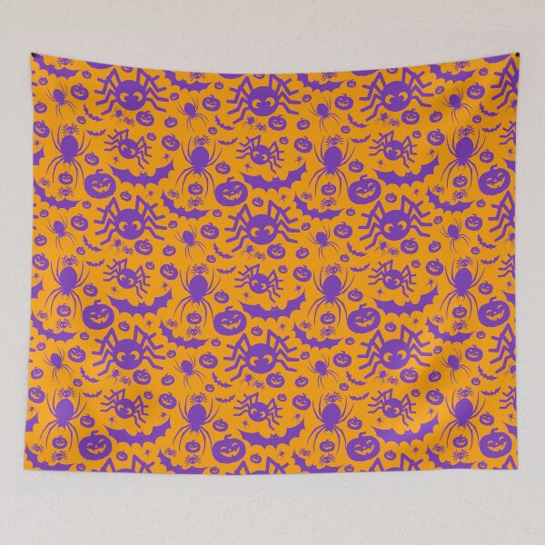 Item preview, Halloween Print (Purple & Orange) designed and sold by MokaMizore97.