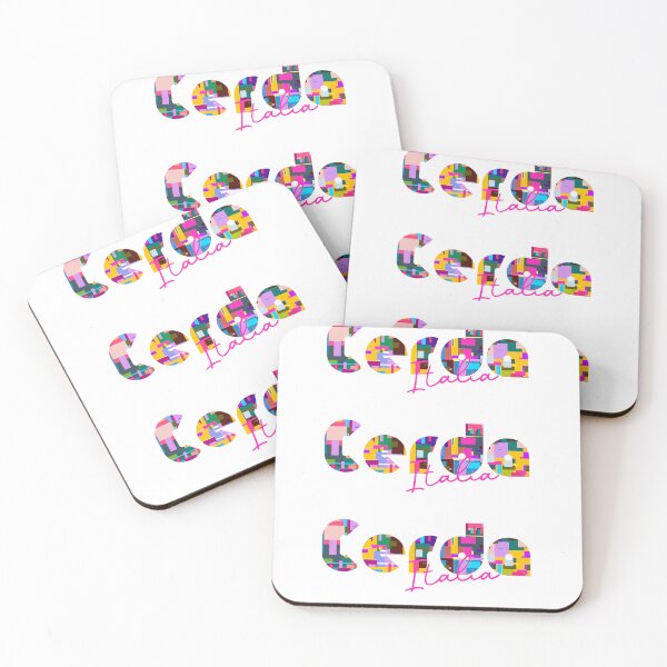 Item preview, Cerda, Palermo, Italy, Italia, colorful typography design for travellers designed and sold by Wanderful-roads.