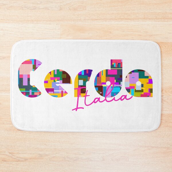 Item preview, Cerda, Palermo, Italy, Italia, colorful typography design for travellers designed and sold by Wanderful-roads.