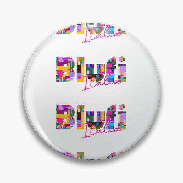 Item preview, Blufi, Palermo, Italy, Italia, colorful typography design for travellers designed and sold by Wanderful-roads.