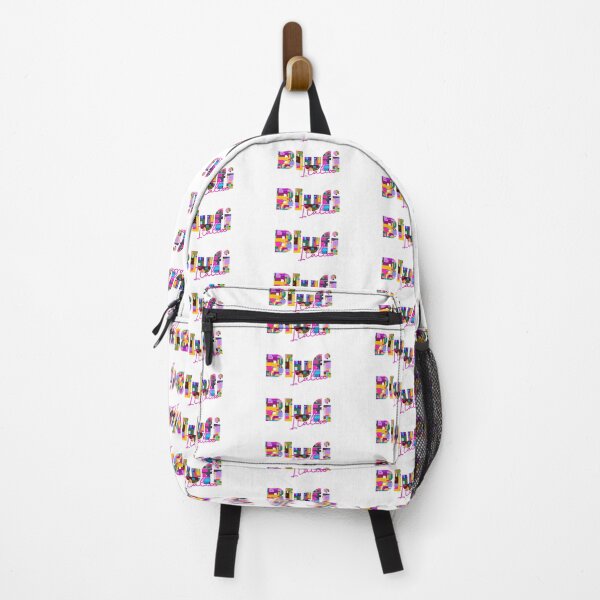 Item preview, Blufi, Palermo, Italy, Italia, colorful typography design for travellers designed and sold by Wanderful-roads.