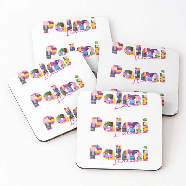 Item preview, Palmi, Reggio Calabria, Italy, Italia, colorful typography design for travellers designed and sold by Wanderful-roads.