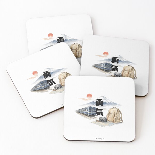 Item preview, Yuuki - Courage | Japan Train Trip | Japanese Design designed and sold by JapanMemoir.
