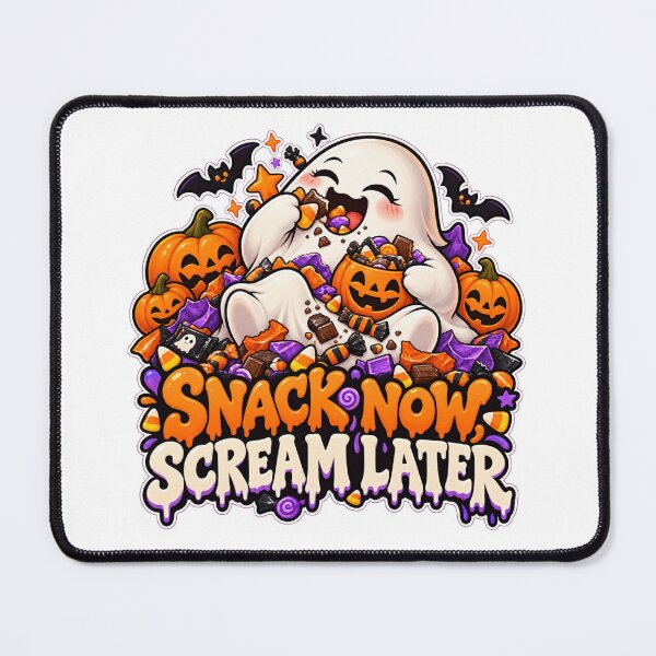 Item preview, Snack Now Scream Later Halloween Ghost | Funny Candy Lover Spooky Design designed and sold by Pixanova.