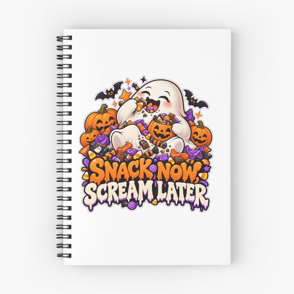 Item preview, Snack Now Scream Later Halloween Ghost | Funny Candy Lover Spooky Design designed and sold by Pixanova.