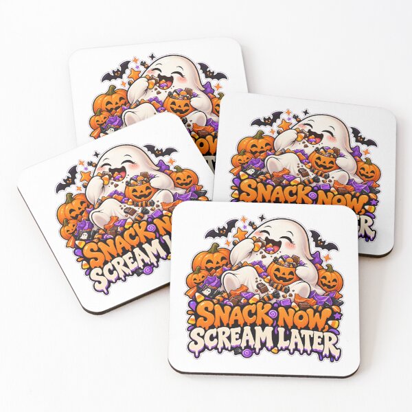 Item preview, Snack Now Scream Later Halloween Ghost | Funny Candy Lover Spooky Design designed and sold by Pixanova.