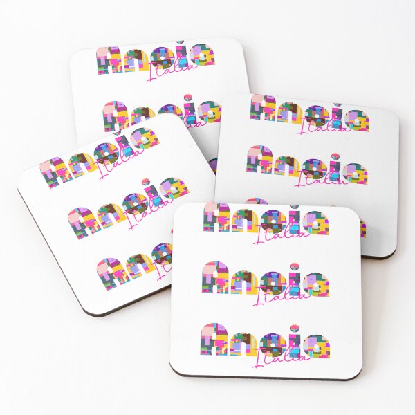 Item preview, Anoia, Reggio Calabria, Italy, Italia, colorful typography design for travellers designed and sold by Wanderful-roads.