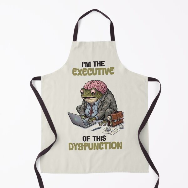 Item preview, Executive Dysfunction Stressed Corporate Frog Office Humor  designed and sold by QuirkyGuacamole.