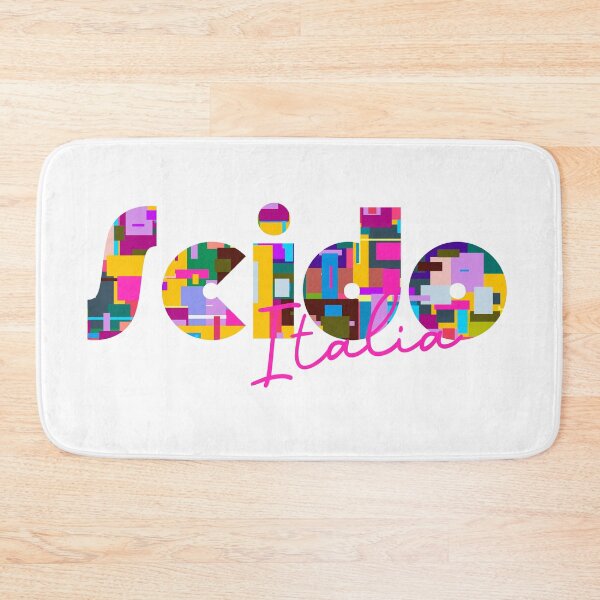 Item preview, Scido, Reggio Calabria, Italy, Italia, colorful typography design for travellers designed and sold by Wanderful-roads.