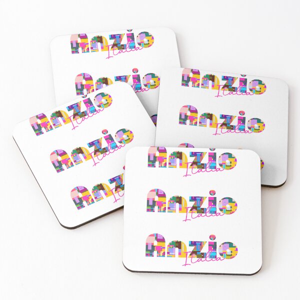 Item preview, Anzio, Roma Capitale, Italy, Italia, colorful typography design for travellers designed and sold by Wanderful-roads.