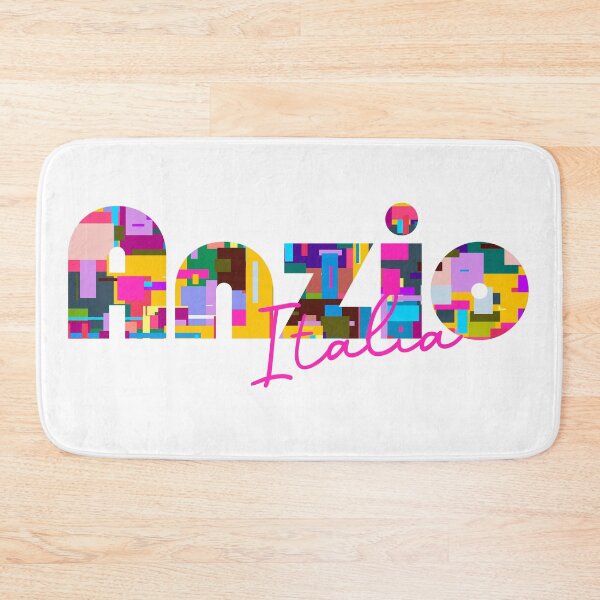 Item preview, Anzio, Roma Capitale, Italy, Italia, colorful typography design for travellers designed and sold by Wanderful-roads.