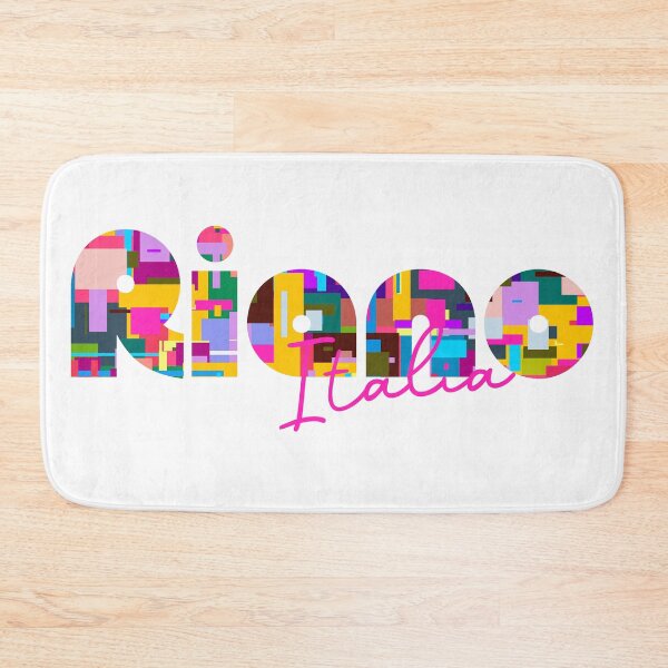 Item preview, Riano, Roma Capitale, Italy, Italia, colorful typography design for travellers designed and sold by Wanderful-roads.
