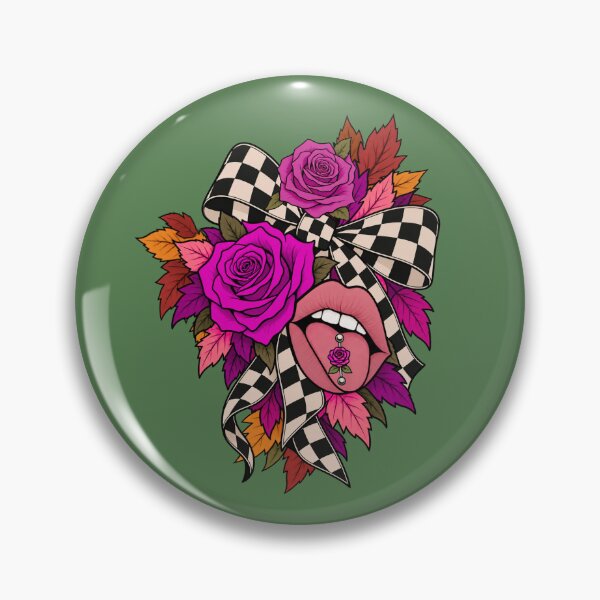 Item preview, Autumn With Attitude – Wild Roses & Checkered Vibes designed and sold by Aimetoi.