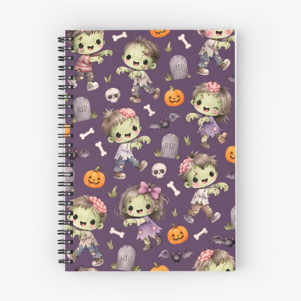 Item preview, Kawaii Zombie Halloween Seamless Pattern designed and sold by blankTeeShirt.