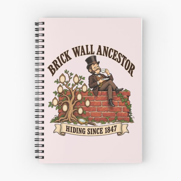 Item preview, Brick Wall Ancestor Hiding Since 1847 – Funny Genealogy Family History designed and sold by Fanverse Merchandise.