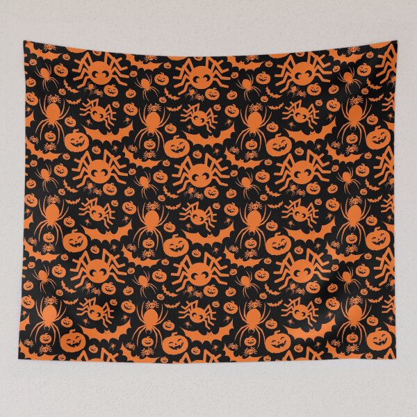 Item preview, Halloween Print (Orange & Black) designed and sold by MokaMizore97.