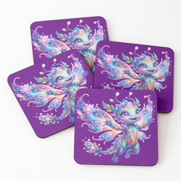 Item preview, ​Cute Crystal Dragon Cosmic Fairy Mascot Artwork designed and sold by Gianlu1215.