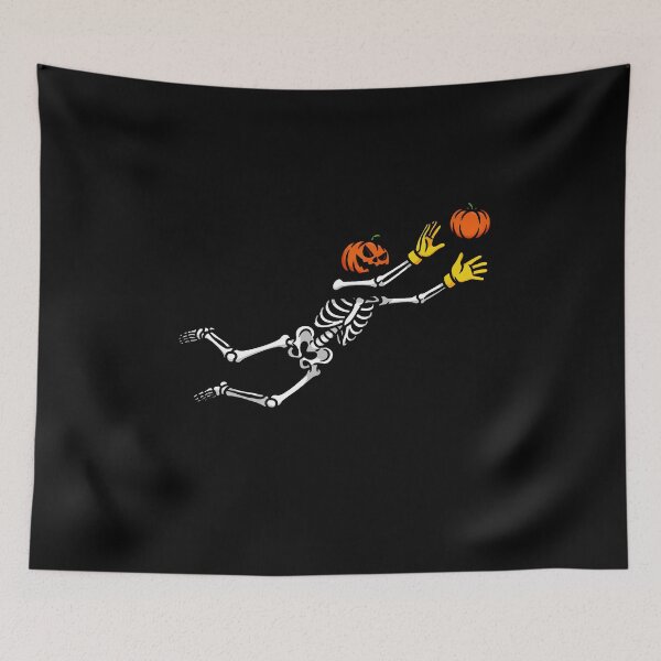 Item preview, Pumpkin Head Skeleton Tossing Pumpkins Halloween Design designed and sold by limanol.