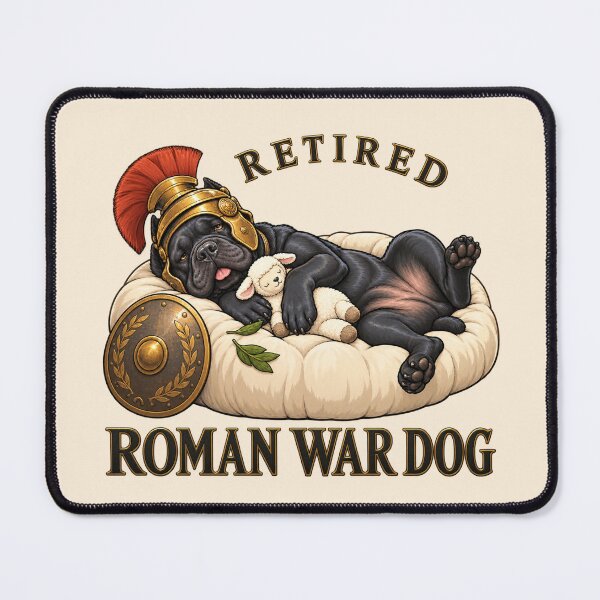 Item preview, Retired Roman War Dog – Funny Cane Corso Italian Mastiff Couch Potato designed and sold by Fanverse Merchandise.