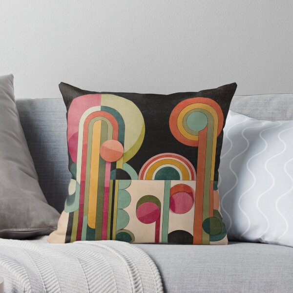 Item preview, Mid-Century Modern Abstract - Vintage Earth Tone Geometric Arches - Retro Circles Art designed and sold by GrinGalore.