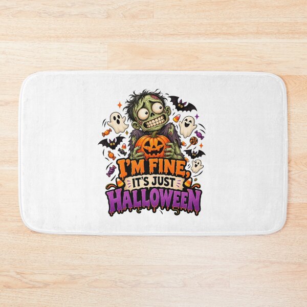 Item preview, I’m Fine It’s Just Halloween – Funny Spooky Zombie Halloween designed and sold by Pixanova.