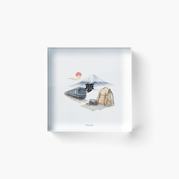 Item preview, Yume - Dream | Japan Train Trip | Japanese Design designed and sold by JapanMemoir.