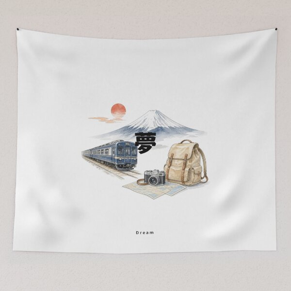 Item preview, Yume - Dream | Japan Train Trip | Japanese Design designed and sold by JapanMemoir.