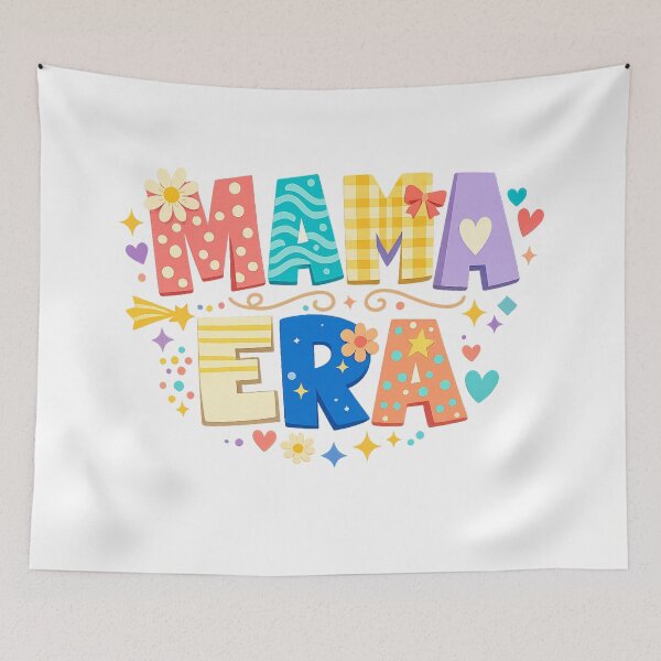 Item preview, Mama Era Colorful Retro Typography Mom Life Mother's Day Art Design designed and sold by inkoutninja.