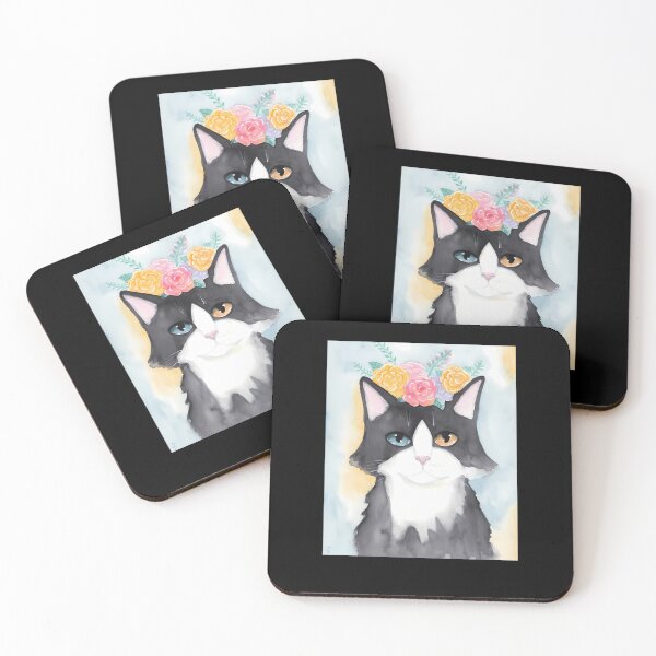 Item preview, Springtime-Tuxedo-Cat designed and sold by harosfethk.