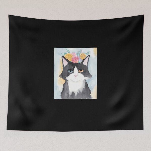 Item preview, Springtime-Tuxedo-Cat designed and sold by harosfethk.