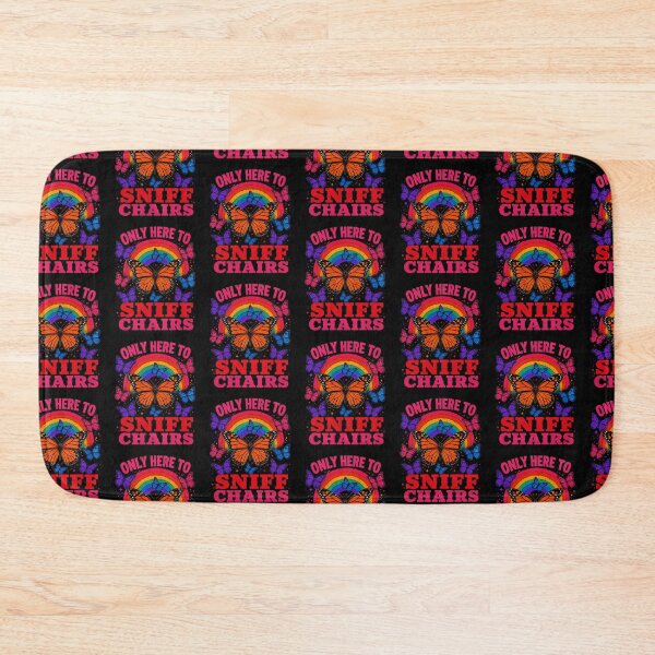 Item preview, Only Here To Sniff Chairs Funny Absurd Butterfly Rainbow Graphic designed and sold by YasuoShop.