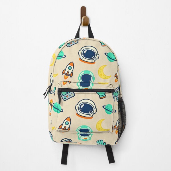 Item preview, Cute Astronaut Helmet Rocket Planet Moon Space Equipment Seamless Pattern designed and sold by Mimoshi ⭐⭐⭐⭐⭐.