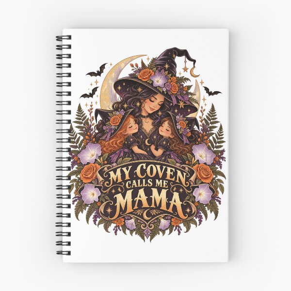 Item preview, My Coven Calls Me Mama Floral Halloween designed and sold by ClaSciStore.