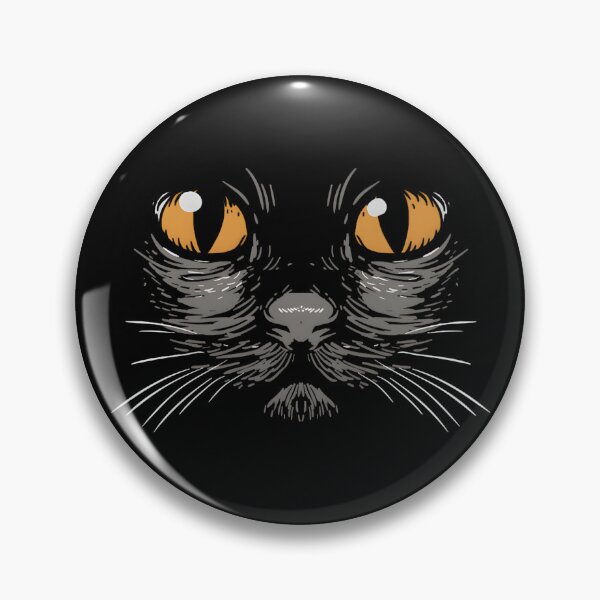 Item preview, Black Cat Eyes Watching From the Halloween Darkness designed and sold by Michasstuckey.