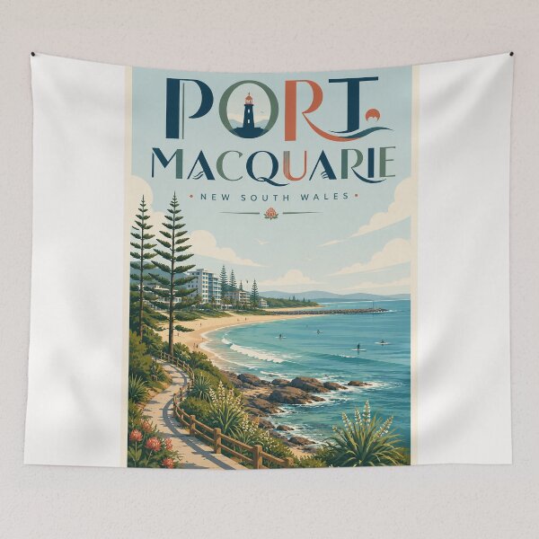 Item preview, Port Macquarie New South Wales Coastline and Pacific Ocean designed and sold by Places On Earth.