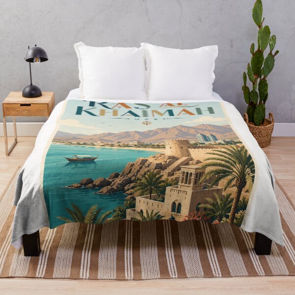Item preview, Ras Al Khaimah UAE Arabian Gulf Coast and Hajar Mountains designed and sold by Places On Earth.