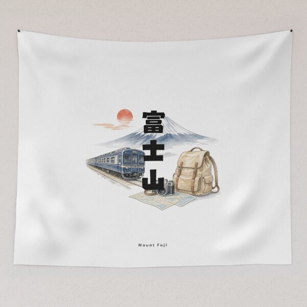 Item preview, Fujisan - Mount Fuji | Japan Train Trip | Japanese Design designed and sold by JapanMemoir.