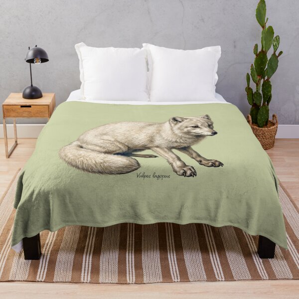 Item preview, Tundra Phantom: Vintage Vulpes Lagopus Zoological Illustration designed and sold by FreiherrPK.