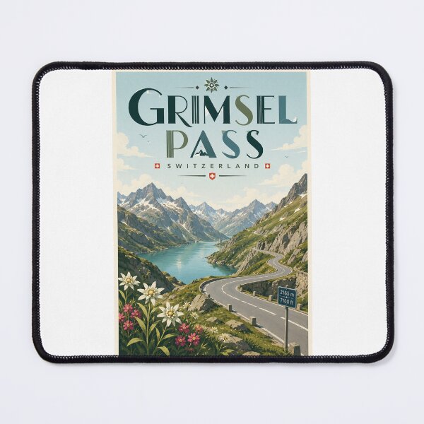 Item preview, Grimsel Pass Switzerland Alpine Road and Bernese Highlands designed and sold by Places On Earth.
