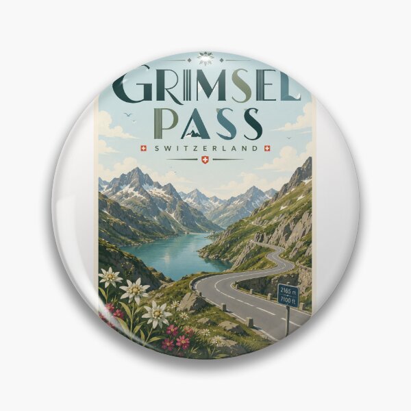 Item preview, Grimsel Pass Switzerland Alpine Road and Bernese Highlands designed and sold by Places On Earth.