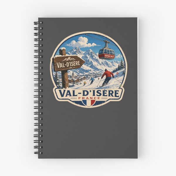 Item preview, Val-d'Isere France Skiing Ski Alps Espace Killy Sticker TShirt 04 designed and sold by OuterShellUK.