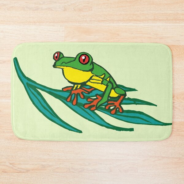 Item preview, Costa Rica Red Eyes Frog flat color logo designed and sold by Konopikyu.