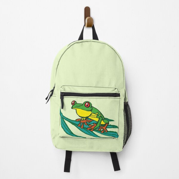 Item preview, Costa Rica Red Eyes Frog flat color logo designed and sold by Konopikyu.