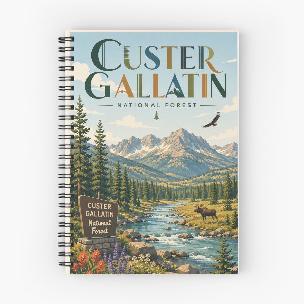 Item preview, Custer Gallatin National Forest Montana Mountain River Wilderness designed and sold by Places On Earth.