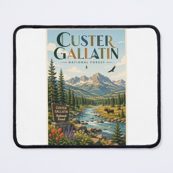 Item preview, Custer Gallatin National Forest Montana Mountain River Wilderness designed and sold by Places On Earth.