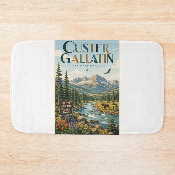 Item preview, Custer Gallatin National Forest Montana Mountain River Wilderness designed and sold by Places On Earth.