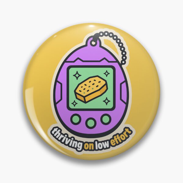Item preview, Thriving On Low Effort Retro Virtual Pet Meme designed and sold by KungPowUnicorn.
